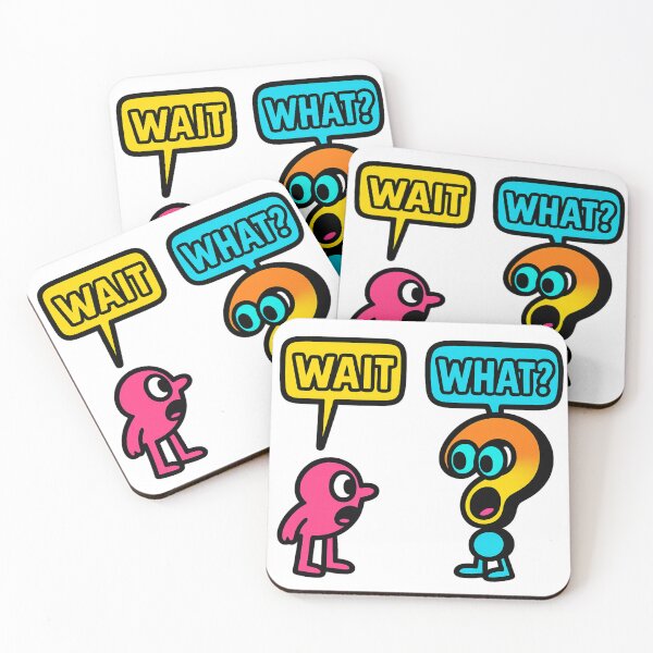 Item preview, WAIT WHAT?! – Funny Cartoon Reaction Characters designed and sold by LuneDeauDesign.