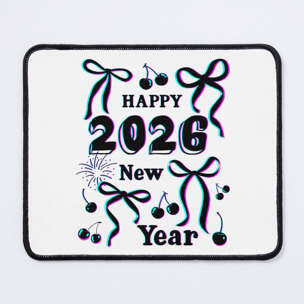 Item preview, Happy New Year 2026 with Glitch Effect designed and sold by EwaVerse.