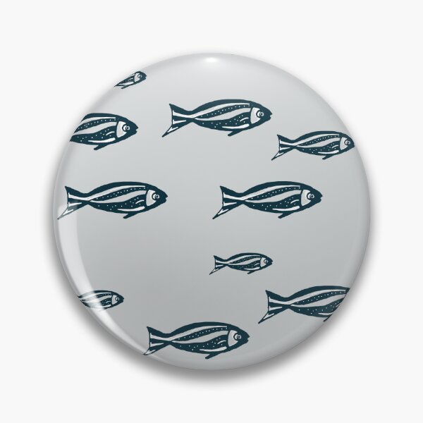 Item preview, Shoal of Fish – Minimal Nautical Marine Pat designed and sold by CreationbyNiki.