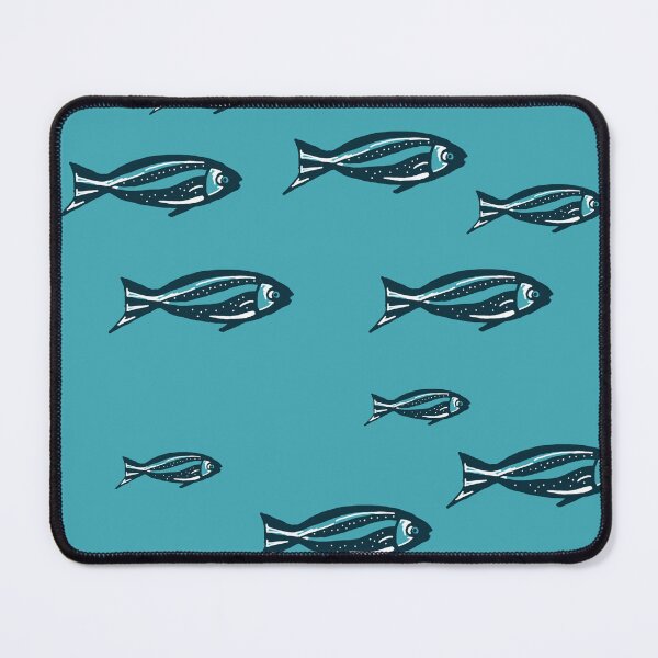 Item preview, Shoal of Fish – Minimal Nautical Marine Pat designed and sold by CreationbyNiki.