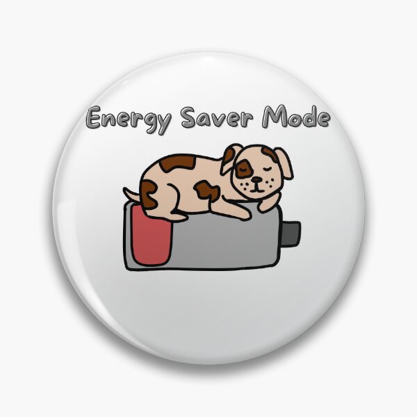 Item preview, Energy Saver Mode Dog – Cute Sleepy Puppy Low Battery Design designed and sold by Marie Draws.