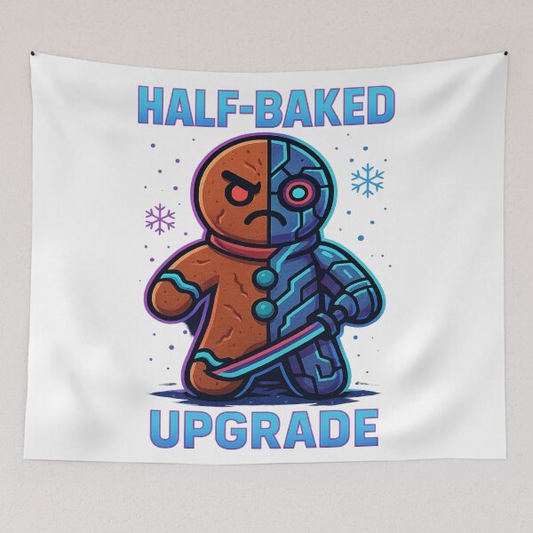 Item preview, HALF-BAKED UPGRADE gingerbread T-Shirt designed and sold by NAJURE.