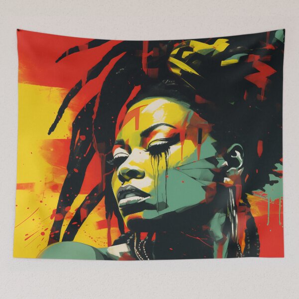Item preview, Vibrant Essence: Abstract Portrait of a Woman designed and sold by anytka.