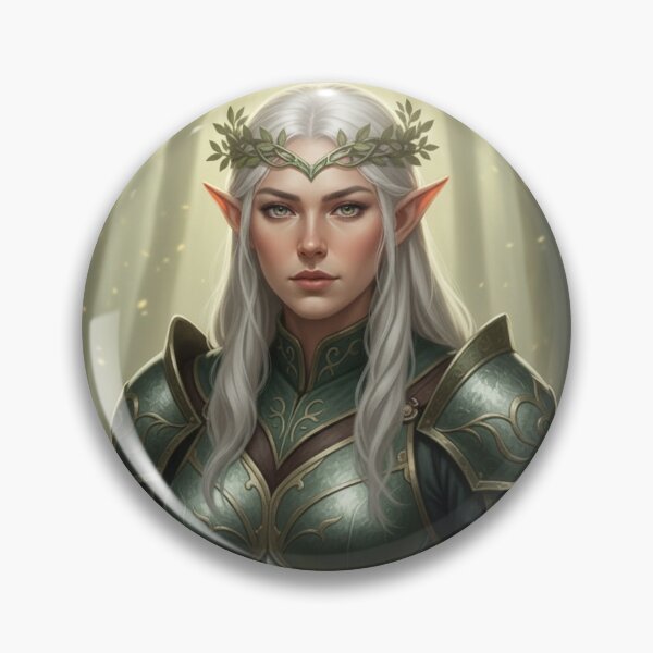 Item preview, Elara Swiftbow: The Verdant Spear of Eldoria designed and sold by BlingandGifts.