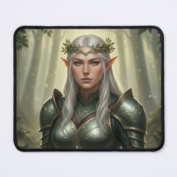 Item preview, Elara Swiftbow: The Verdant Spear of Eldoria designed and sold by BlingandGifts.