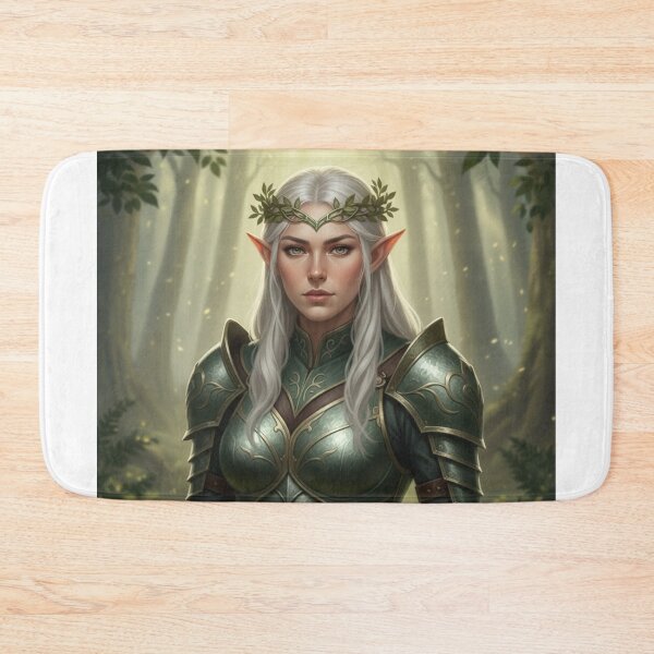 Item preview, Elara Swiftbow: The Verdant Spear of Eldoria designed and sold by BlingandGifts.