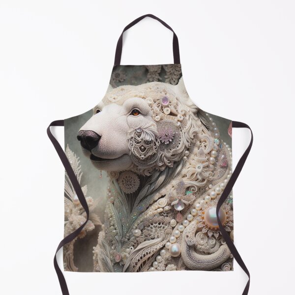 Item preview, Intricate Polar Bear Adorned with Pearls designed and sold by purplesensation.