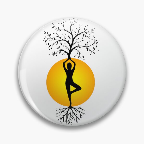 Item preview, Yoga Mindfulness Print – Calm, Balance & Inner Peace Tree Print designed and sold by Born To Be Fit.