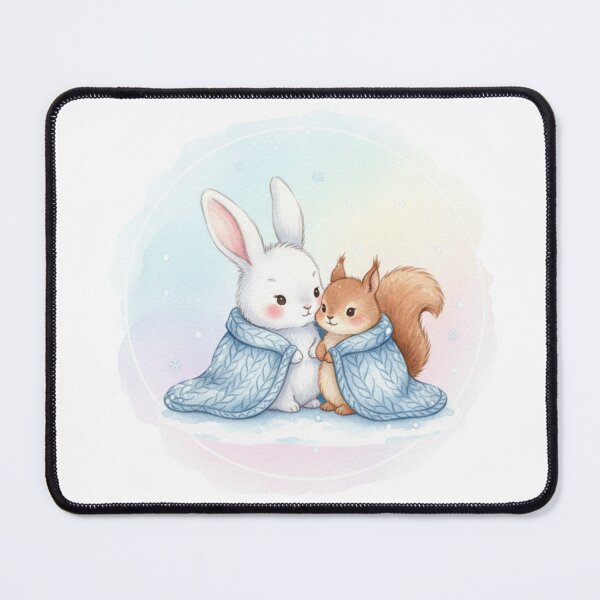 Item preview, Cute Christmas Friends Snuggling designed and sold by Vallentinez.