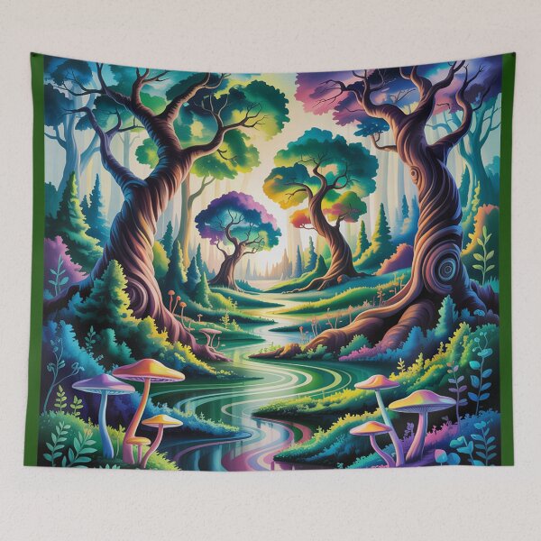 Item preview, A mesmerizing forest landscape hypnotic  style. designed and sold by Lilashakti ⭐️ ⭐️ ⭐️ ⭐️ ⭐️.
