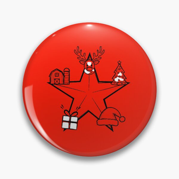 Item preview, Five-Point Festive Christmas Star Illustration designed and sold by annenambiro.