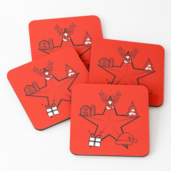 Item preview, Five-Point Festive Christmas Star Illustration designed and sold by annenambiro.