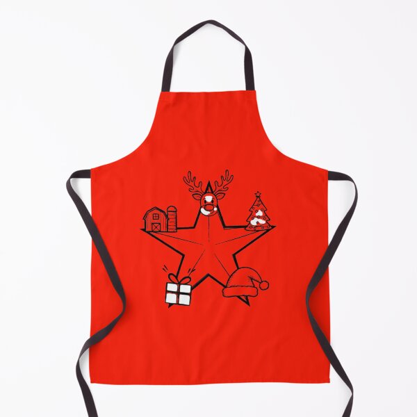Item preview, Five-Point Festive Christmas Star Illustration designed and sold by annenambiro.