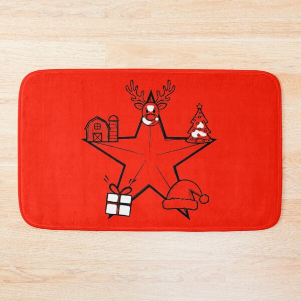 Item preview, Five-Point Festive Christmas Star Illustration designed and sold by annenambiro.