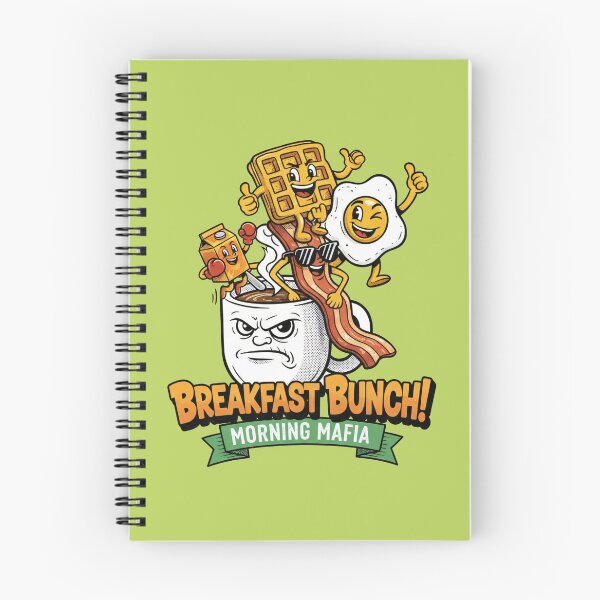Item preview, Breakfast Bunch Morning Mafia - Waffle Bacon Egg Cartoon Art designed and sold by AwesomeBeyondLimits.