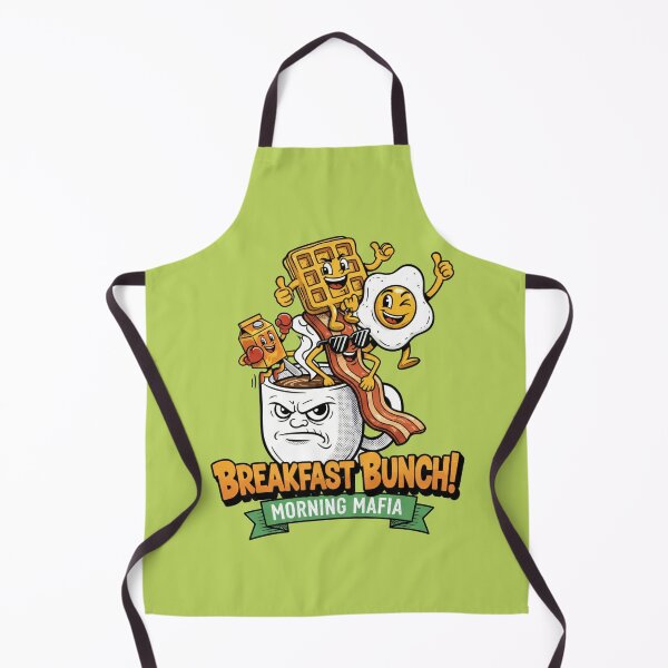 Item preview, Breakfast Bunch Morning Mafia - Waffle Bacon Egg Cartoon Art designed and sold by AwesomeBeyondLimits.
