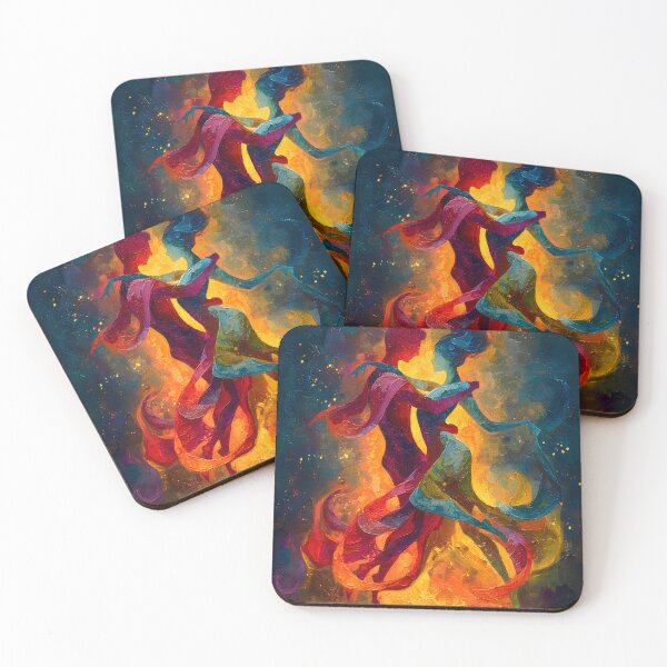 Item preview, Abstract Salsa Dancing  Fiery Cool Colors, Vibrant designed and sold by AtotheTwoDesign.