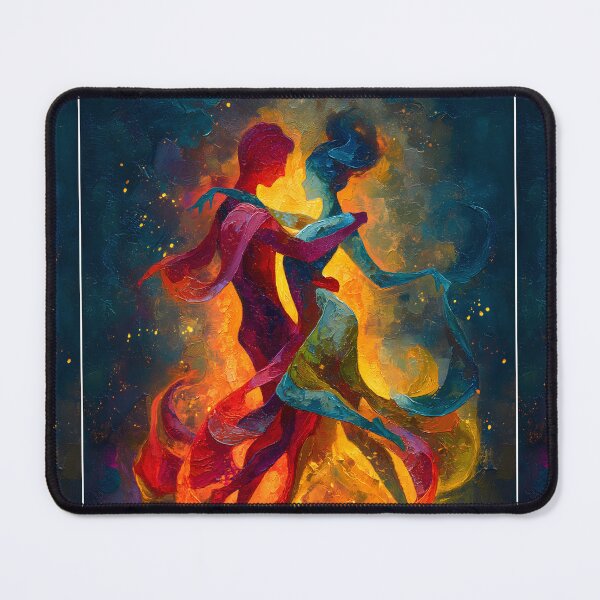 Item preview, Abstract Salsa Dancing Fiery Cool Colors, Vibrant designed and sold by AtotheTwoDesign.