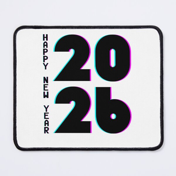Item preview, Happy New Year 2026 with Glitch Effect designed and sold by EwaVerse.