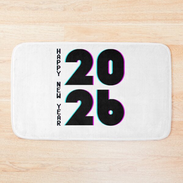 Item preview, Happy New Year 2026 with Glitch Effect designed and sold by EwaVerse.