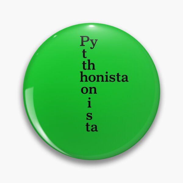 Item preview, Pythonista Vertical Typography – Minimalist Coder Aesthetic designed and sold by LIVE_FREE.