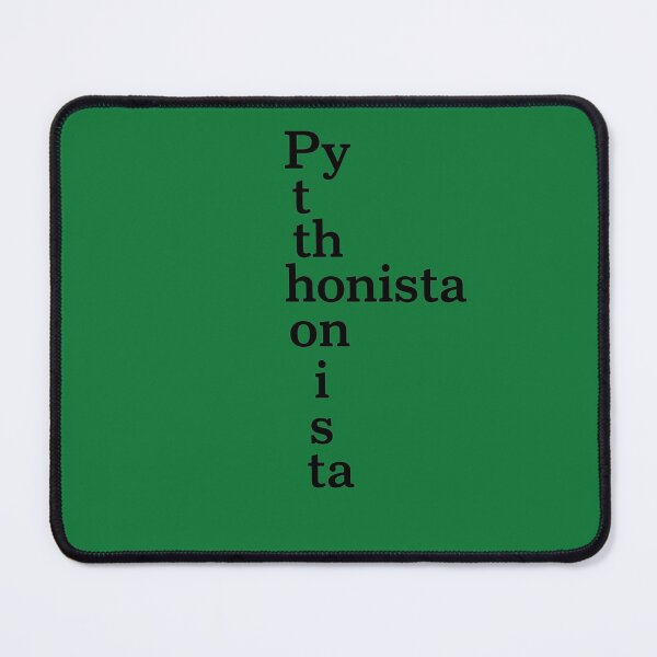 Item preview, Pythonista Vertical Typography – Minimalist Coder Aesthetic designed and sold by LIVE_FREE.