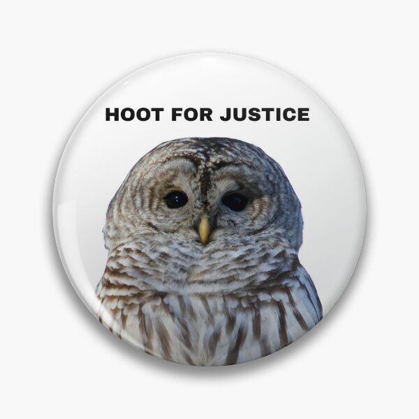 Item preview, HOOT FOR JUSTICE designed and sold by locustgirl.