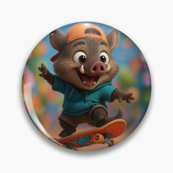 Item preview, Skater Collared Peccary designed and sold by Sillytoe.