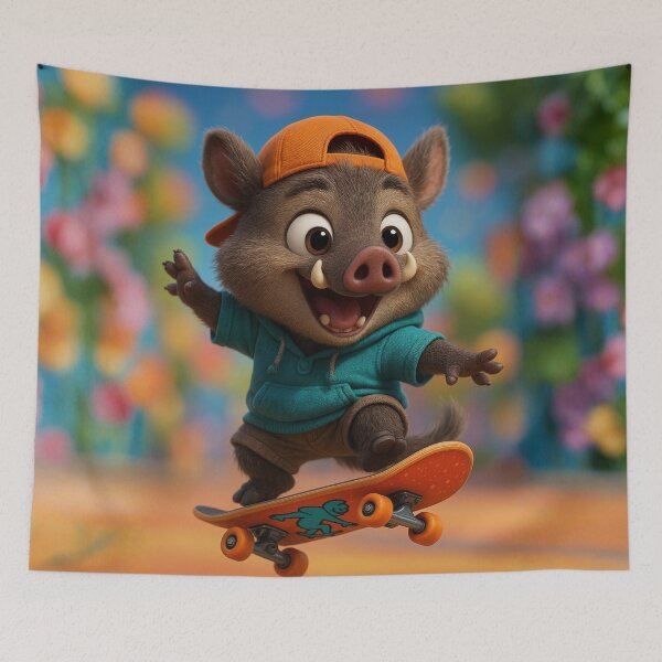 Item preview, Skater Collared Peccary designed and sold by Sillytoe.