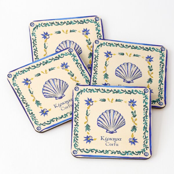 Item preview, Sea Shells & Flowers of Corfu designed and sold by Kiki-Hes.