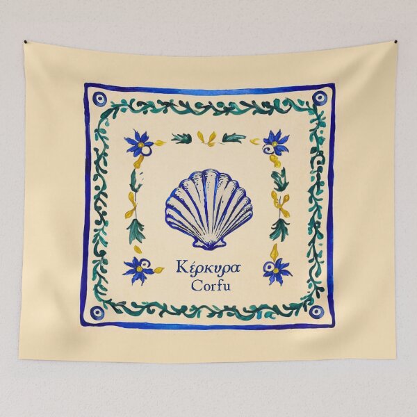 Item preview, Sea Shells & Flowers of Corfu designed and sold by Kiki-Hes.