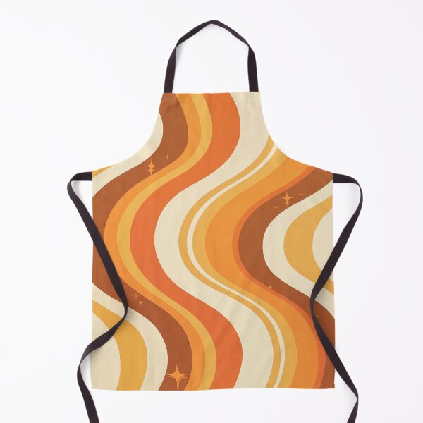 Item preview, Retro Wavy Lines - Groovy Orange 70s designed and sold by trajeado14.