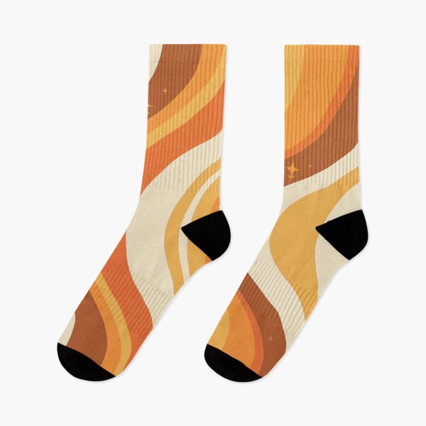 Item preview, Retro Wavy Lines - Groovy Orange 70s designed and sold by trajeado14.