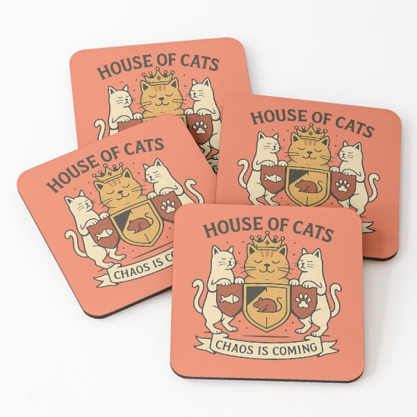 Item preview, Royal Cat Crest – House of Cats Medieval Emblem designed and sold by YuliaHulia.