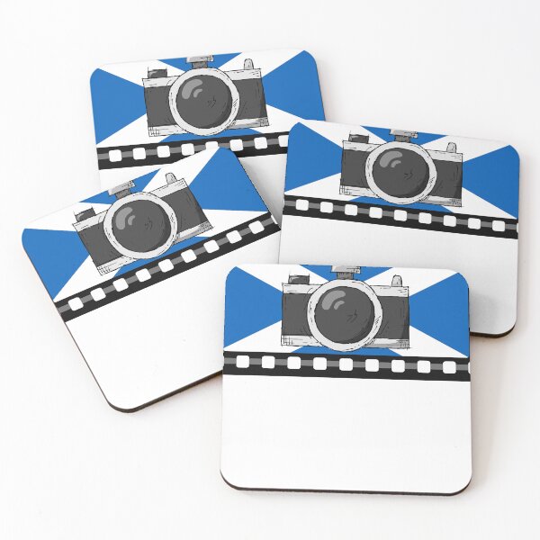 Item preview, Scottish Photography Gift - Scotland Saltire Flag Film Frame Photographer Tee designed and sold by Loom on the Loch.