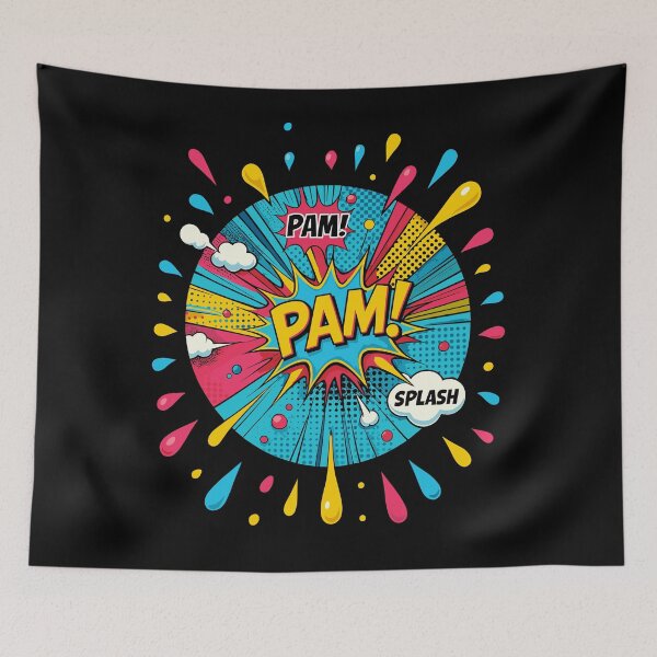 Item preview, Copie de Colorful pop art design with onomatopoeia BAM WOW PAF  designed and sold by BCA Collection.