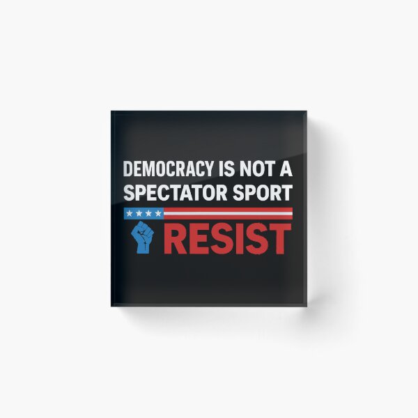 Item preview, Democracy is Not A Spectator Sport designed and sold by gear-posters.