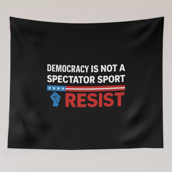Item preview, Democracy is Not A Spectator Sport designed and sold by gear-posters.