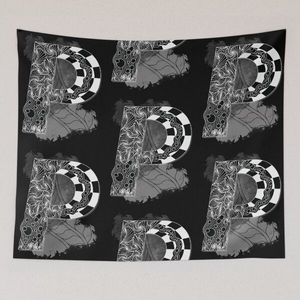 Item preview, Monogram P zen patterns designed and sold by TangleH-art.