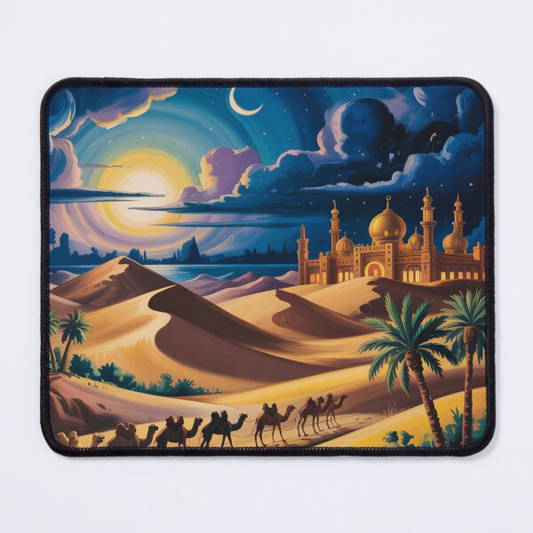 Item preview, Fantastical Arabian night landscape. designed and sold by Lilashakti ⭐️ ⭐️ ⭐️ ⭐️ ⭐️.