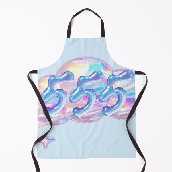Item preview, Y2K-Aesthetic 555 Angel Number with Holographic 3D Cloud & Stars designed and sold by Spooks Looks.