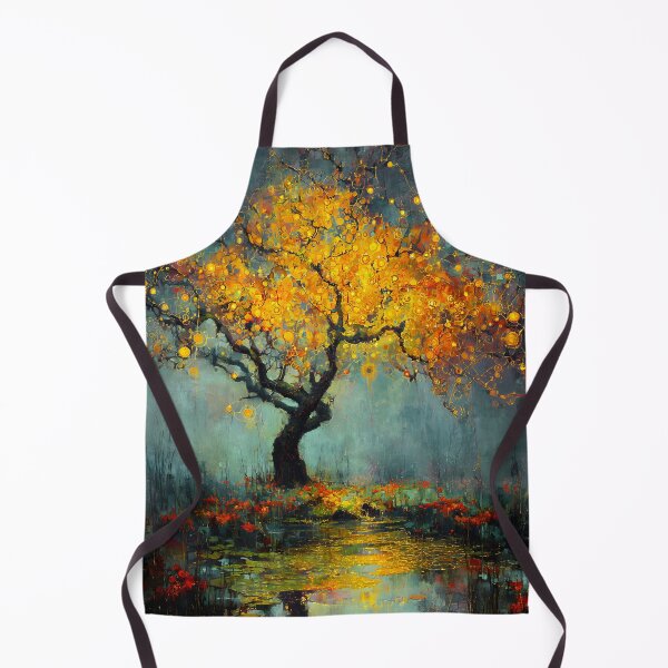 Item preview, Golden Tree of Light – Enchanted Fantasy Landscape Art designed and sold by AtotheTwoDesign.