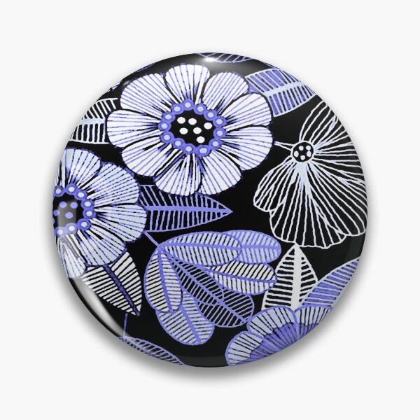 Item preview, Flower Lines in Blue designed and sold by ViaARTfactory.