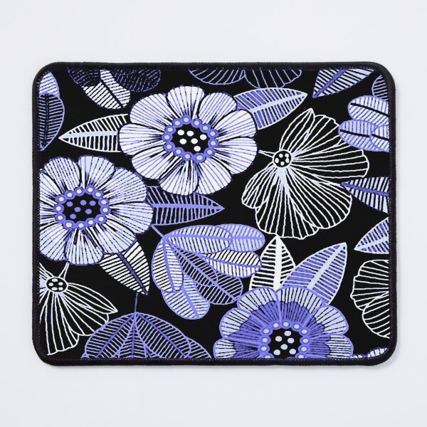 Item preview, Flower Lines in Blue designed and sold by ViaARTfactory.