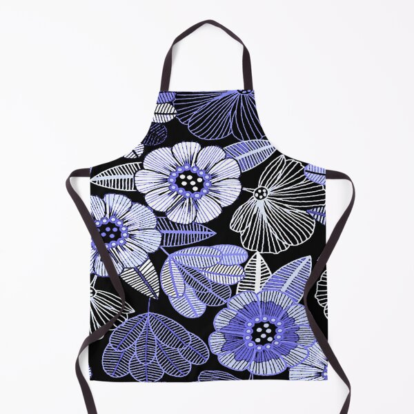Item preview, Flower Lines in Blue designed and sold by ViaARTfactory.