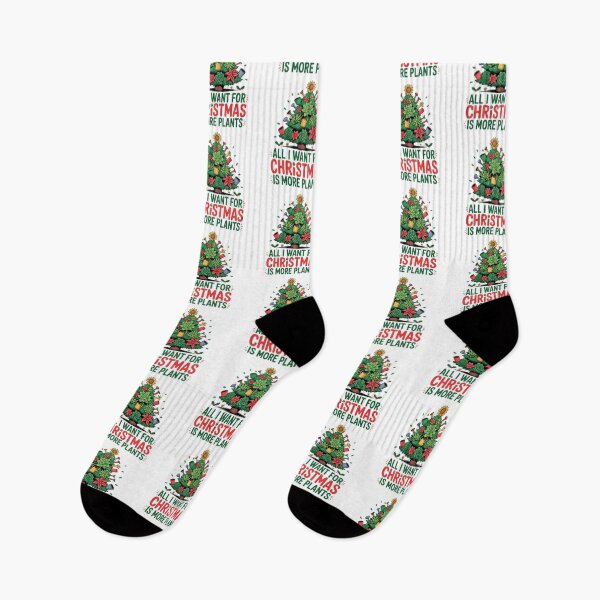 Item preview, All I Want for Christmas More Plants designed and sold by MonkiFlipp.