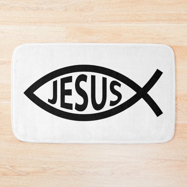 Item preview, Jesus Fish Symbol Minimalist Christian Faith Design designed and sold by Eh Plus Designs.