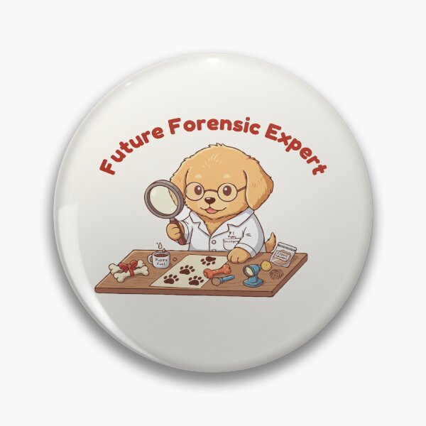 Item preview, Cute Forensic Scientist Puppy – Future Forensic Expert | Puppy Dreams Big Series designed and sold by The Real Life Symphony.