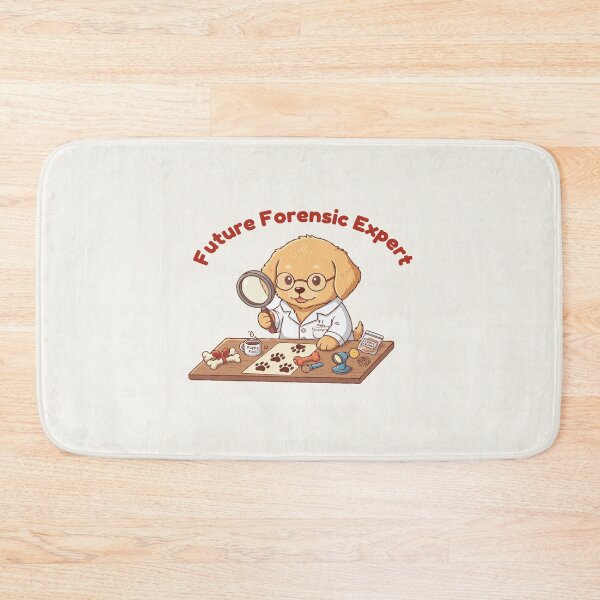 Item preview, Cute Forensic Scientist Puppy – Future Forensic Expert | Puppy Dreams Big Series designed and sold by The Real Life Symphony.