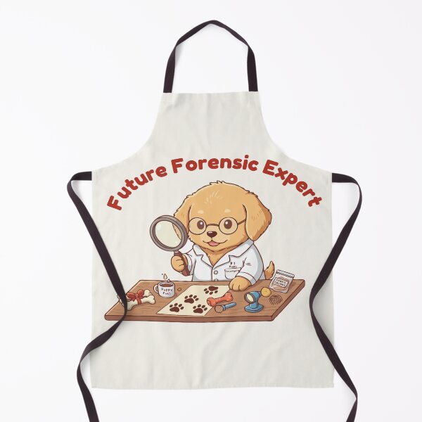 Item preview, Cute Forensic Scientist Puppy – Future Forensic Expert | Puppy Dreams Big Series designed and sold by The Real Life Symphony.